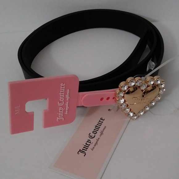 Juicy Couture | Accessories | Juicy Couture Black Belt Gold  display picture 2